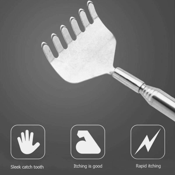 0045 Khujli Manual Massage Scratcher Stainless Steel - Image 6