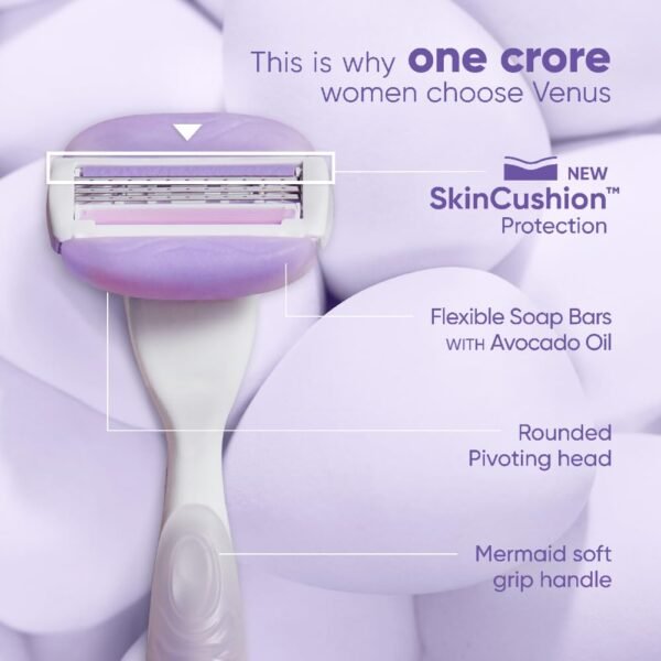 Gillette Venus Hair Removal Razor for Women with Avocado Oils & Body Butter - Image 2