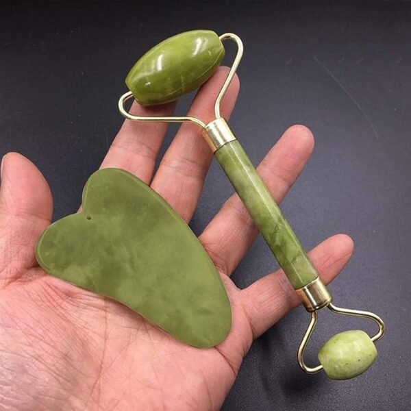 0033 HUDACRUSH Facial Massager Jade Roller & Gua Sha Tool - Image 7