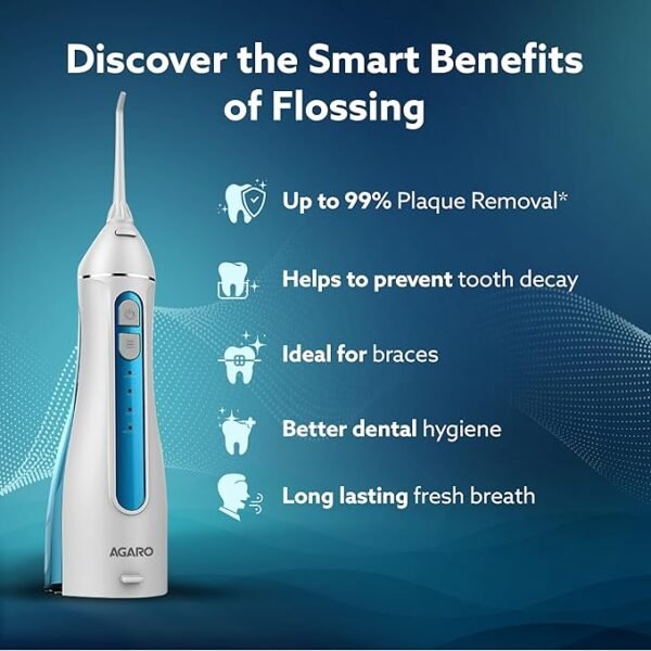 Dental Flosser for Teeth, Portable, Cordless & Rechargeable - Image 5