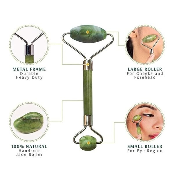 0033 HUDACRUSH Facial Massager Jade Roller & Gua Sha Tool - Image 4