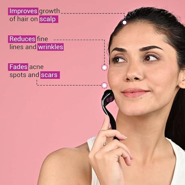 0017 Derma Roller For Hair Growth 0.5 Mm With 540 Titanium Needles - Image 3