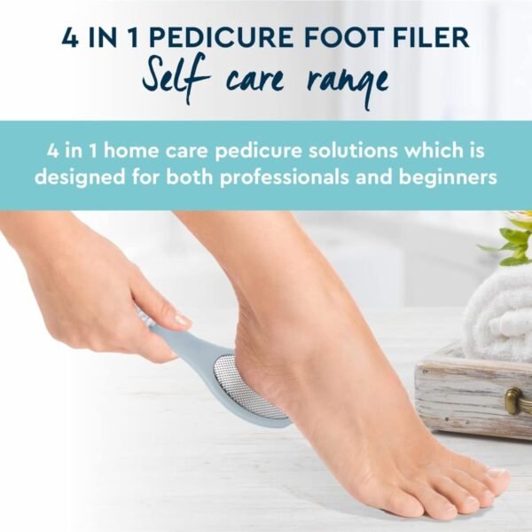 0046 Pedicure Set For Dead Skin Removal - Pumice Stone, Foot Brush, 4 in1 Pedicure Solution - Image 2