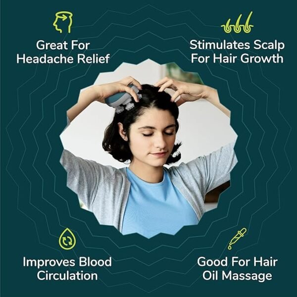 0028 Scalp Massager | Scalp, Body & Head Massager for Hair Growth  - Image 9
