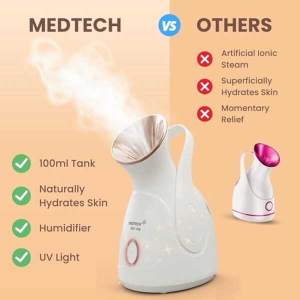 2 in 1 Steamer for Cold & Cough + Vaporizer & Steamer for Face steam - Image 3