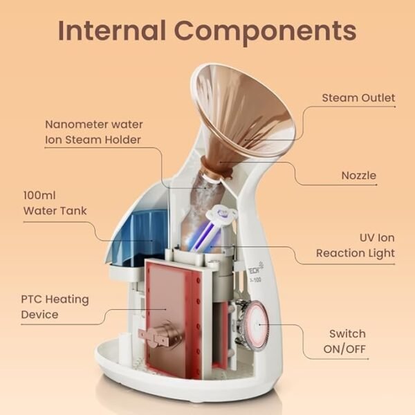 2 in 1 Steamer for Cold & Cough + Vaporizer & Steamer for Face steam - Image 5