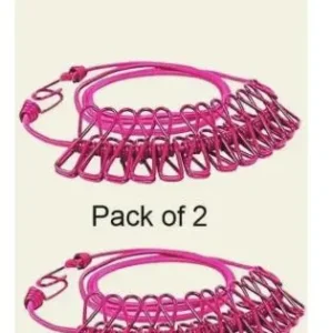 2 Cloth Drying Rope with hook (bundle saver)